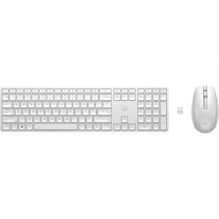 HP Combo de teclado y ratón inalámbricos 650, Blanco HP Combo de teclado y ratón inalámbricos 650, Blanco
